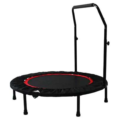Mini trampoline fitness avec poignée ajustable antidérapant image 4