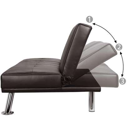 Canaper Lit Futon moderne en similicuir image 4
