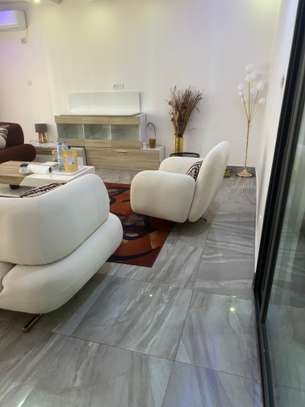 Ensemble canapés 3 places beige et marron design moderne image 5