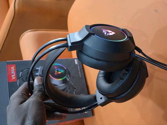 Casque Gamer RGB usb avec fils image 2