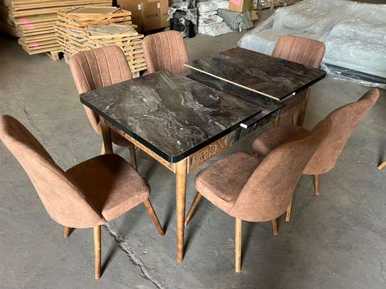 Ensemble table extensible  + 6 chaises image 2