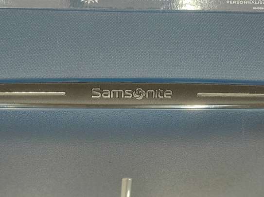 Valise Samsonite rigide bleu marine 4 roues légères image 9