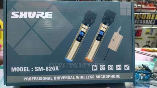 Microphones sans fil SHURE SM-820A Dual – 2 Micro image 1