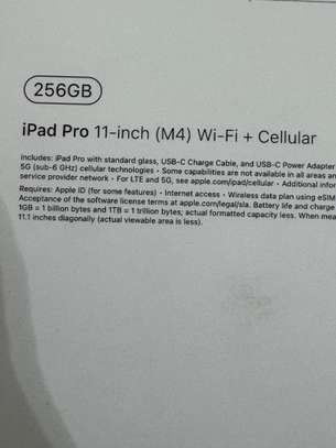 Ipad Pro 11 pouces M4 256GB Cellulaire image 2