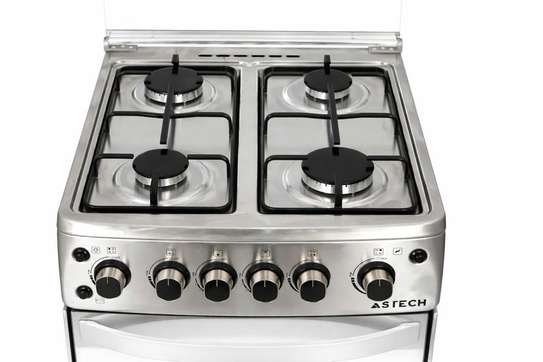 CUISINIERE 4FEUX ASTECH 50X50 A GAZ FULL OPTION INOX XA50GS image 2