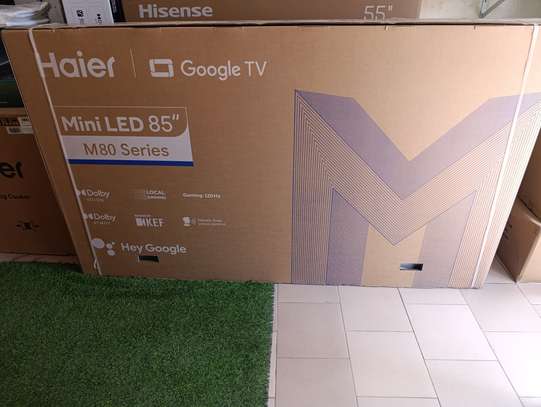 smart haier mini led 85" full options image 2