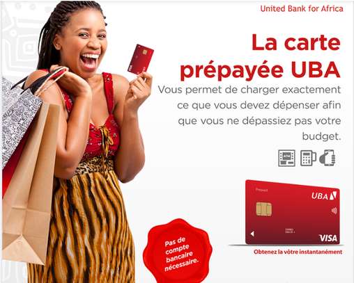 CARTE PREPAYEE UBA (visa; mastercard et gim uemoa) image 2