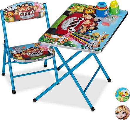 Ensemble table et chaises junior, table pliante image 1