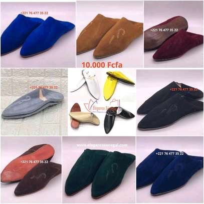 BABOUCHE ROYALE MAROCAINE 100% CUIR et DAIM pour HOMME image 12