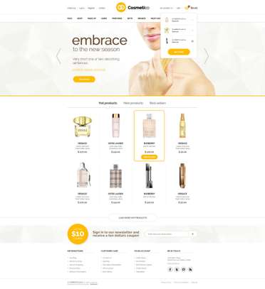 Site de vente en ligne, E-commerce, site cosmétique, site marchand image 1