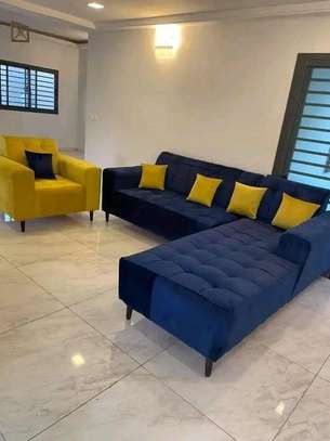 Salon 7 places velours image 1