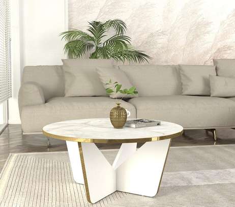 TABLE BASSE LAGERTA ORTA SEHPA BLANC B100B image 1