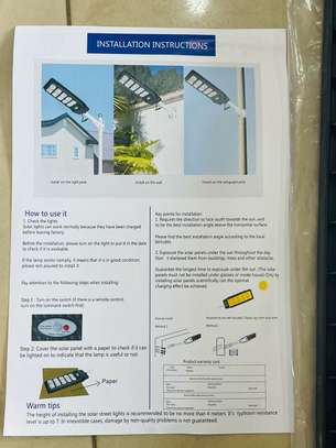 Lampadaire Solaire UKC SLM 900W avec support image 3