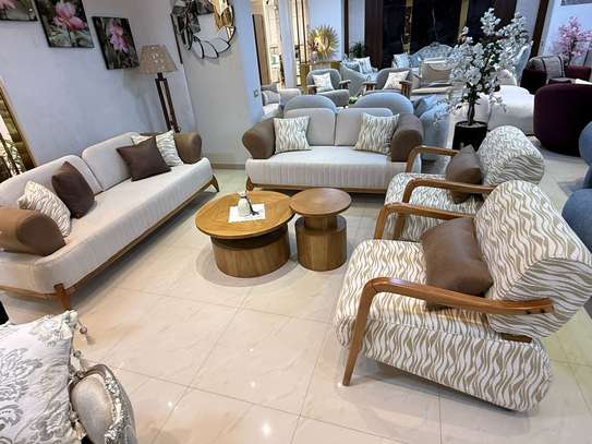 SALON ITALIEN Beige Marron image 2