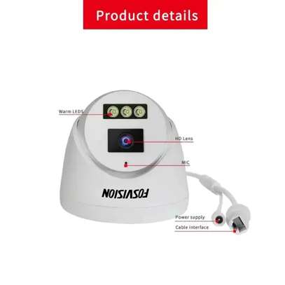 KIT 4 CAMERAS IP + NVR  FOSVISION (5MP)  + DISC 500GB image 3