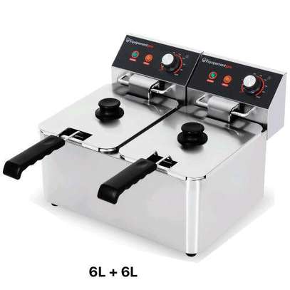 Friteuse élêctrique 6L 6L 2coportment image 2