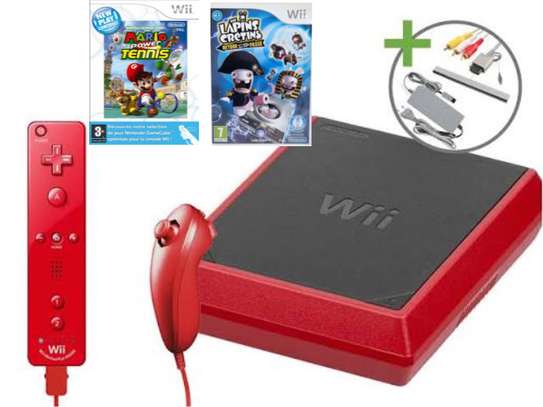 console Nintendo Wii Mini Rouge noir image 2