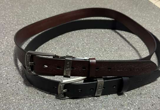 Diesel et Levis ceinture cuir  boucle métal logo image 4