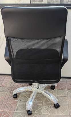Chaise bureau ergonomique noire réglable maille image 3