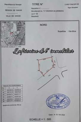 Terrain d’angle de 1 000 m² à vendre – Almadies image 3