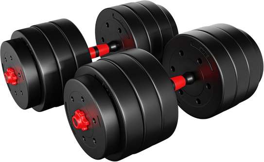 Set d'Haltères bitumineux 20kg et Kettlebells image 10