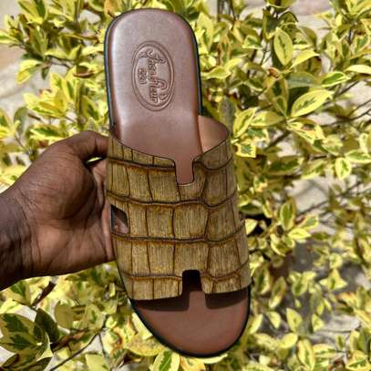 Chaussure sandale en cuir pour homme image 12