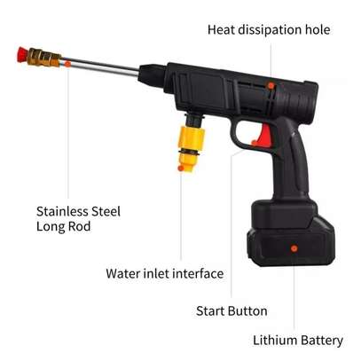 Pistolet à eau haute pression pour lavage, rechargeable image 15