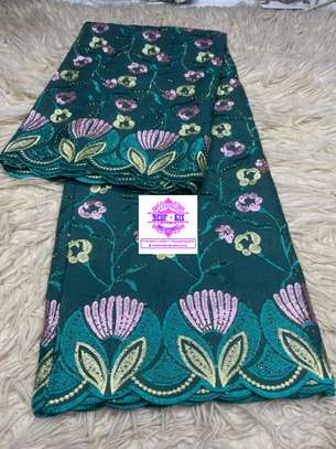 TISSU VOILE BRODÉ DUBAÏ 5 Yard image 2