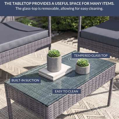 Salon de jardin 4places (2+1+1) avec table image 3