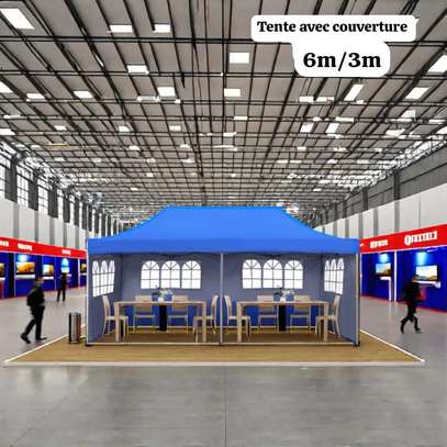 Tente Chapiteau 6x3m imperméable avec fenêtres latérales image 3