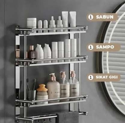 Étagère murale pour salle de bain à 4 niveaux image 4