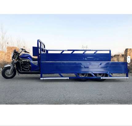 Cargo Tricycle 400CC 2 essieux 9 roues motorisé Benne image 2