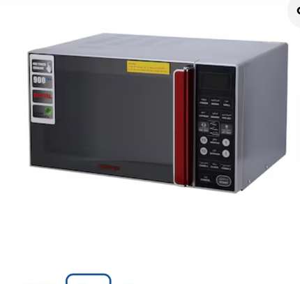 Geepas micro-ondes 900W noir et rouge digital image 1