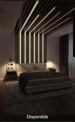 LAMBRIS ET LED MODERNES (DÉCORATION) image 2