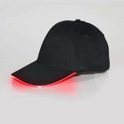 casquette noire de baseball avec lumière LED image 5