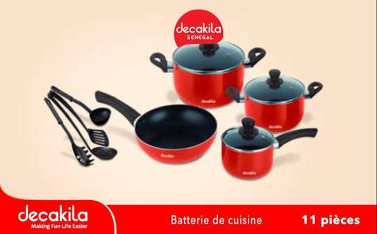 11 pcs cookware set aluminium image 1