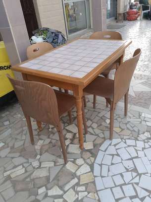 Table à manger rallonge en bois image 4
