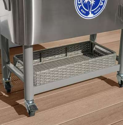 Glacière TOMMY BAHAMA 94L en acier inoxydable avec roues image 3