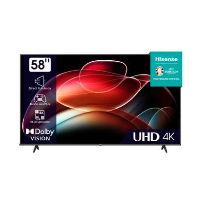 TÉLÉVISEUR HISENSE 58” LED UHD 4K SMART VIDAA 58A6K image 1