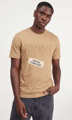 Boss polo homme vert foncé col zippé manches courtes image 8