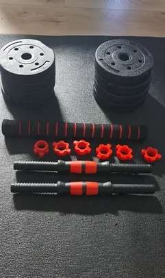 Set d'Haltères bitumineux 20kg et Kettlebells image 13