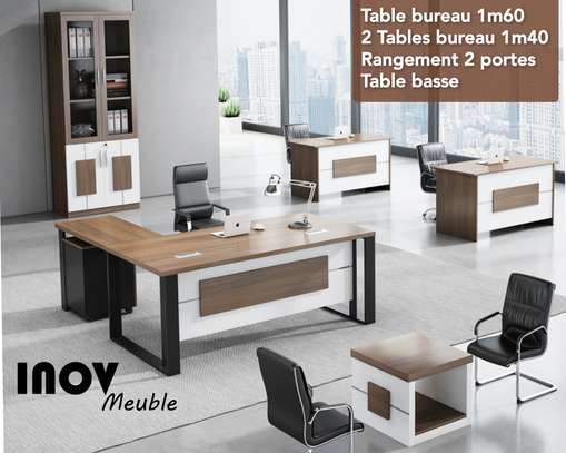 Table de bureau avec retour image 5