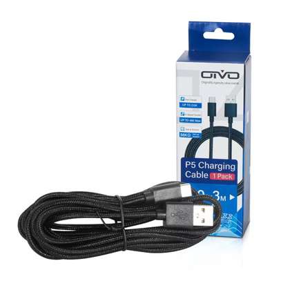 Orivo câble charge PS5 3m noir rapide durable image 3