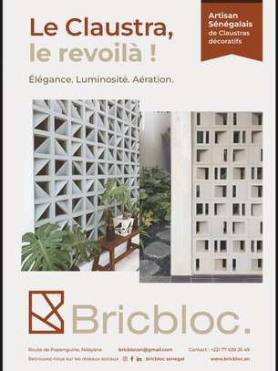 Claustras decoratifs beton, bois, terre image 1