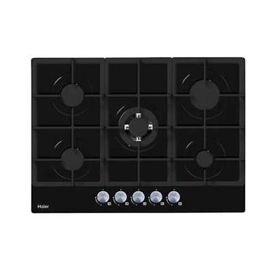 PLAQUE 5FEUX HAIER ENCASTRABLE 90X60 A GAZ NOIR image 1