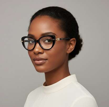 Lunettes de vue noires design moderne léger image 3
