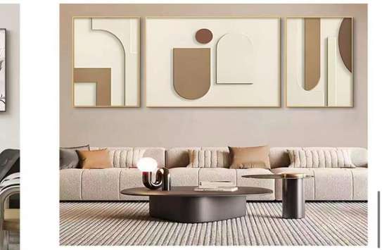 Ensemble 3 tableaux modernes 1m40/60cm image 6