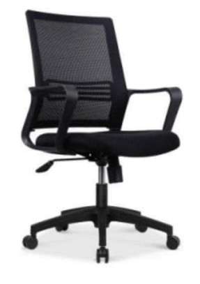 Chaise bureau ergonomique noire réglable avec roulettes image 2