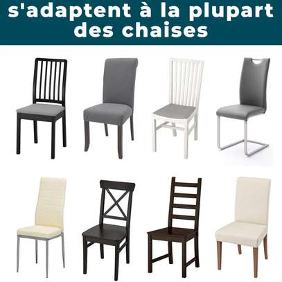 Lot de 6 housses de chaise en Velours image 3