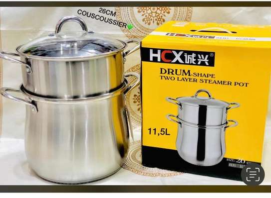 Couscoussier 24 CM  Stainless  Inox image 3